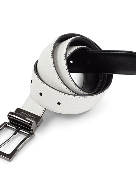 Reversible Cool 18 Belt, White/Black