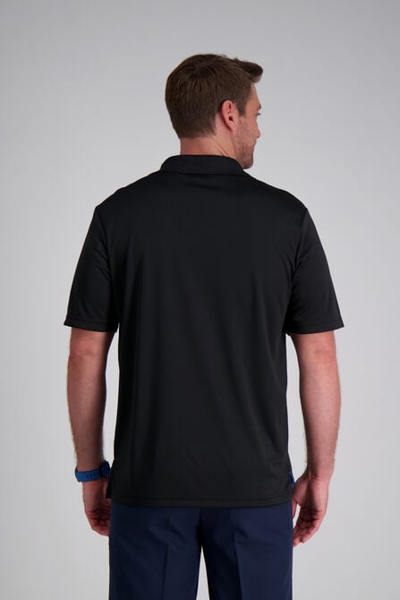 Life Khaki&trade; Solid Short Sleeve Polo, Black view# 2