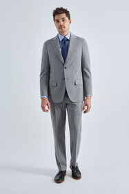 J.M. Haggar Micro Houndstooth Suit Jacket, Med Grey, hi-res