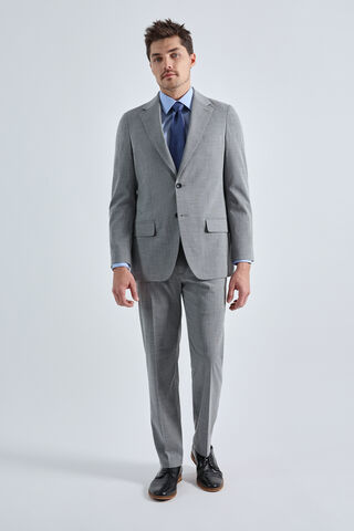 J.M. Haggar Micro Houndstooth Suit Jacket, Med Grey