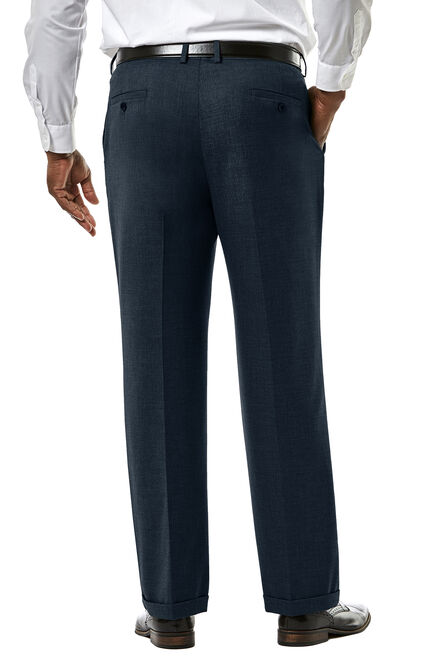 Big &amp; Tall J.M. Haggar Premium Stretch Suit Pant - Pleated Front, Dark Navy view# 3