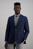 J.M. Haggar Large Check Coat, BLUE view# 1