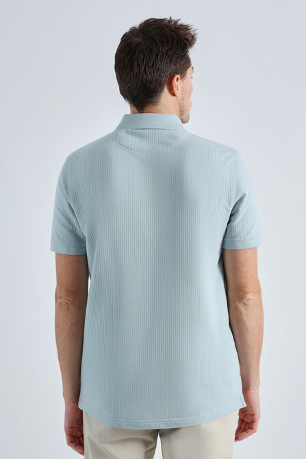 Premium Comfort Quarter Zip Jacquard Polo,  view# 2