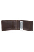 RFID Bifold Wallet with Removable Money Clip - Best Dad Ever Engraving, Brown view# 3