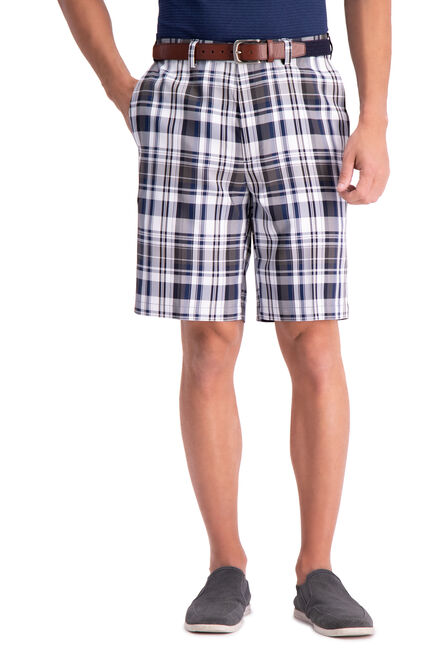 Cool 18&reg; Pro Madras Plaid Short, BLUE view# 1