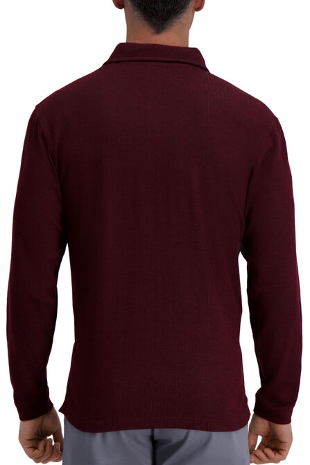 Quarter Zip Rib Knit Sweater,  Wine Heather view# 2