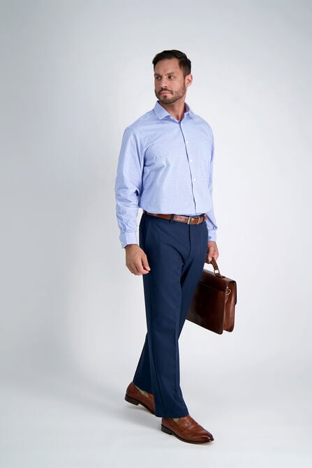 Light Blue Plaid Dress Shirt,  view# 5