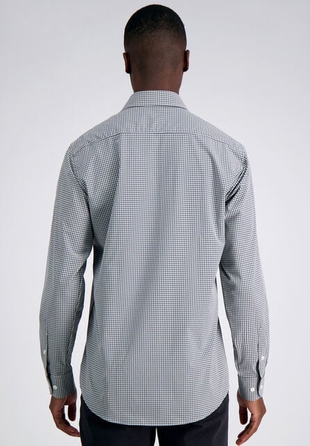 Smart Wash&trade; Dress Shirt - Black Check, Black / Charcoal