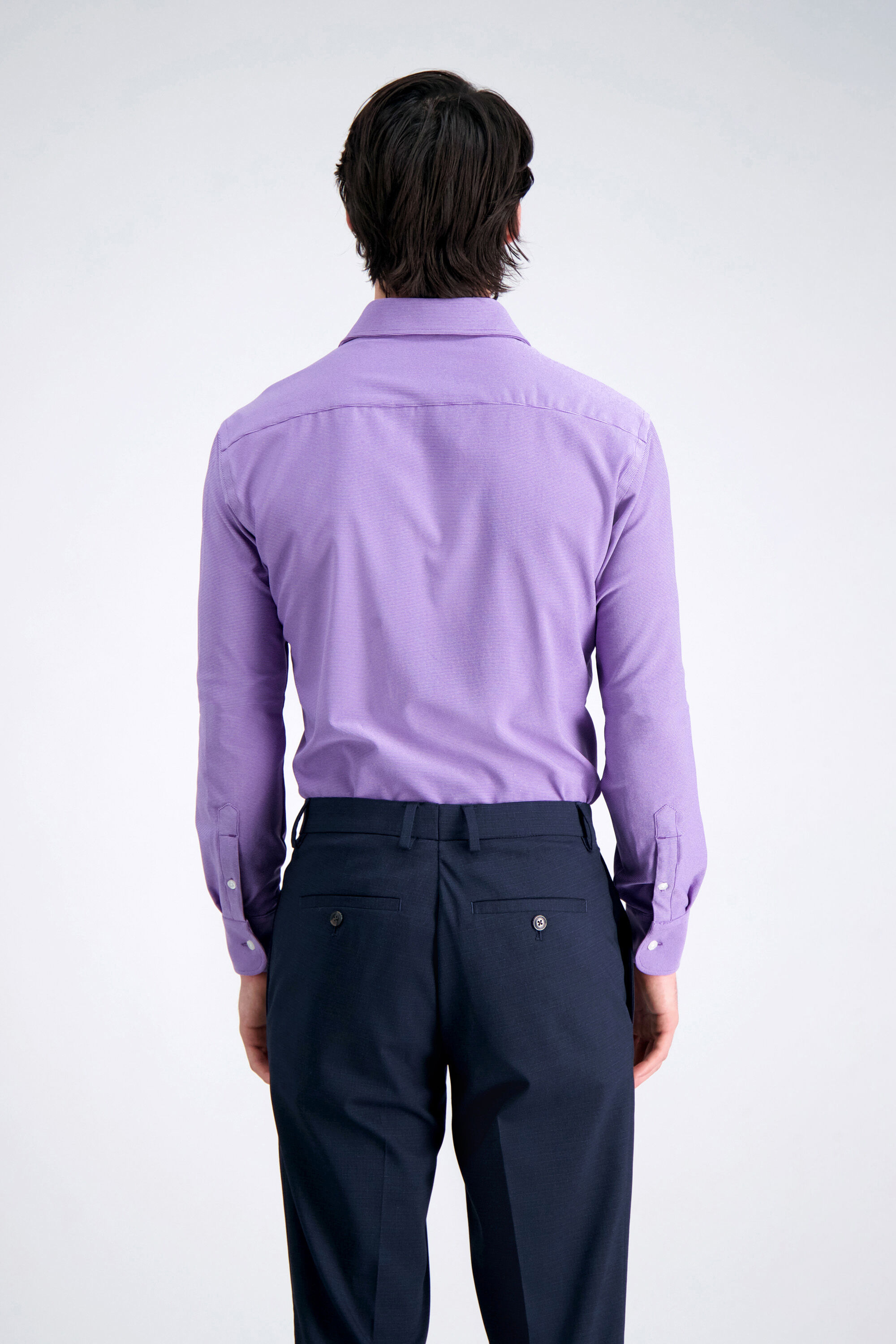 Lavender dress shirt outfit top