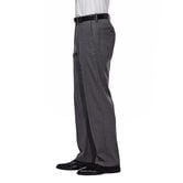 J.M. Haggar Premium Stretch Suit Pant - Flat Front, Dark Heather Grey view# 2