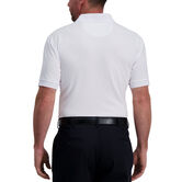 Quarter Zip Waffle Textured Polo, White view# 2