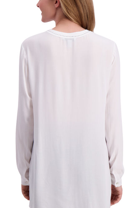 Long Sleeve Blouse,  White view# 2