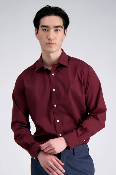 Premium Comfort Dress Shirt -  Dark Red,  view# 1