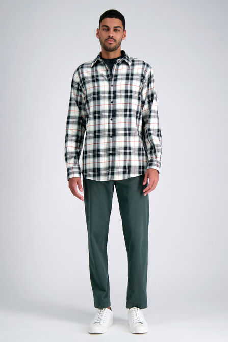Long Sleeve Flannel Plaid Shirt,  view# 3
