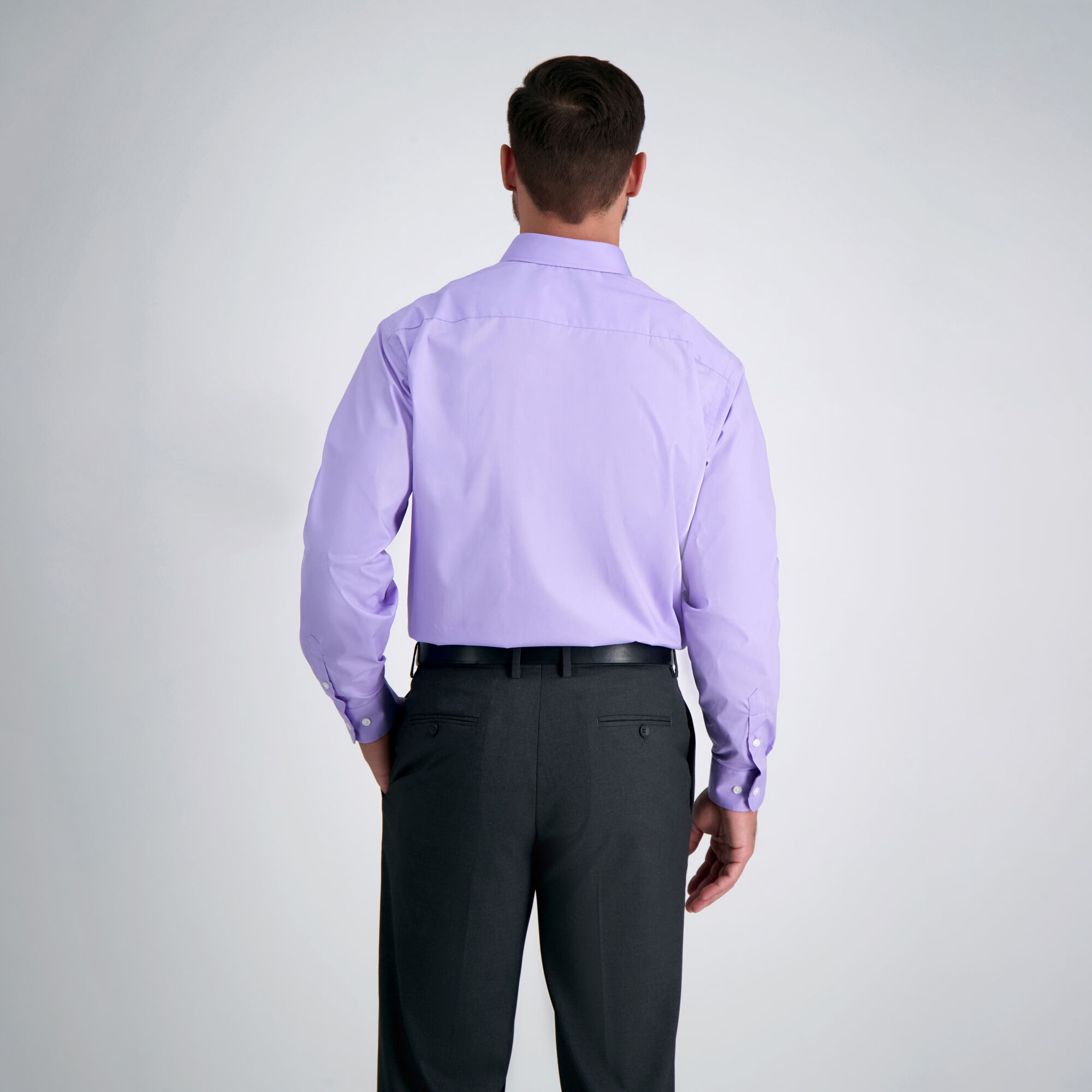 Light Purple Solid Dress Shirt