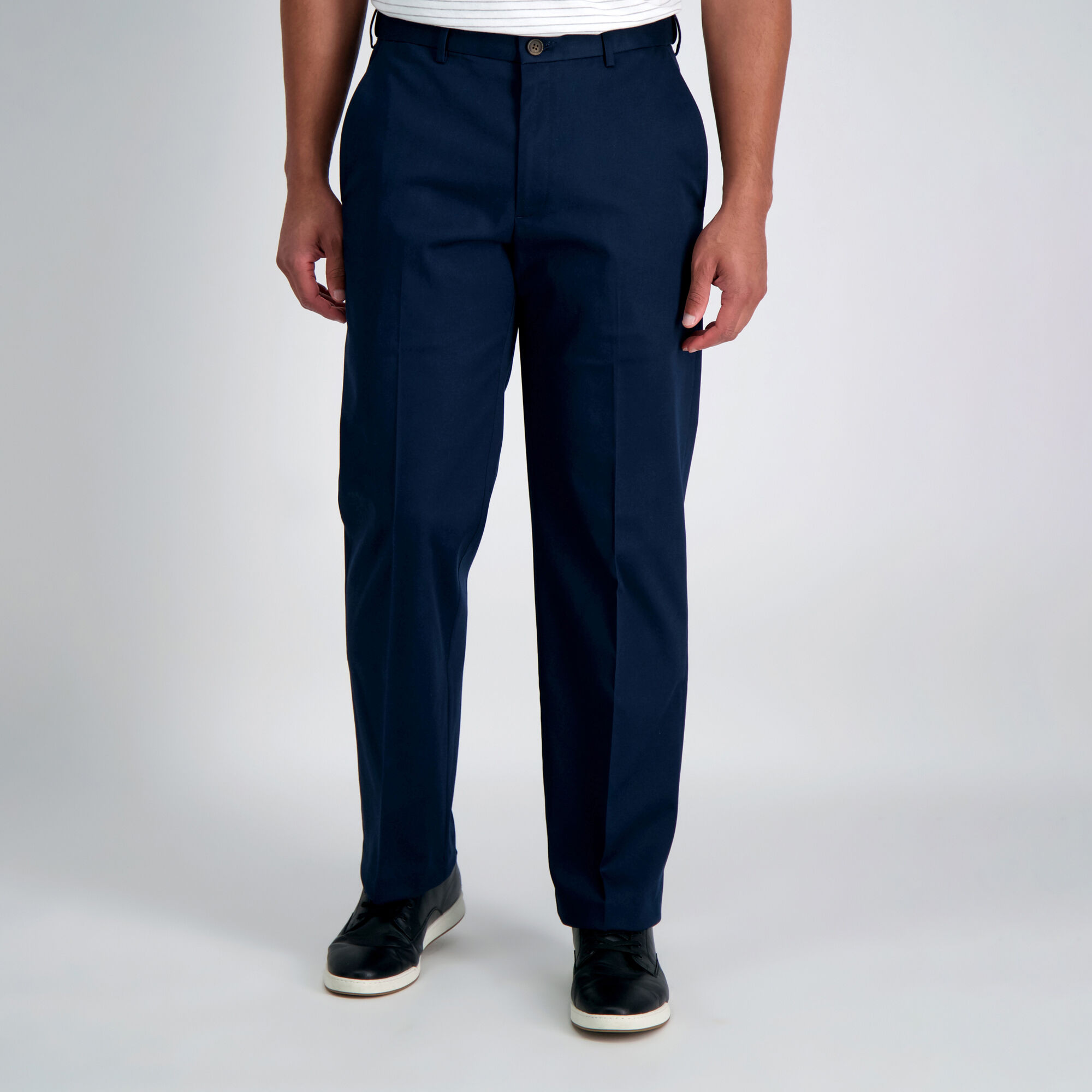 Men's Cozy Hidden Expandable Waist Dress Pants Premium Stretch Texture Weave Work to Weekend Pant 