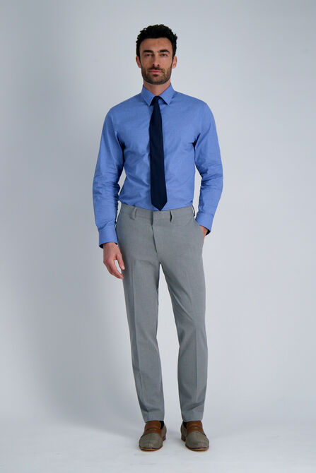 Premium Comfort Dress Shirt - Blue Dobby,  view# 3