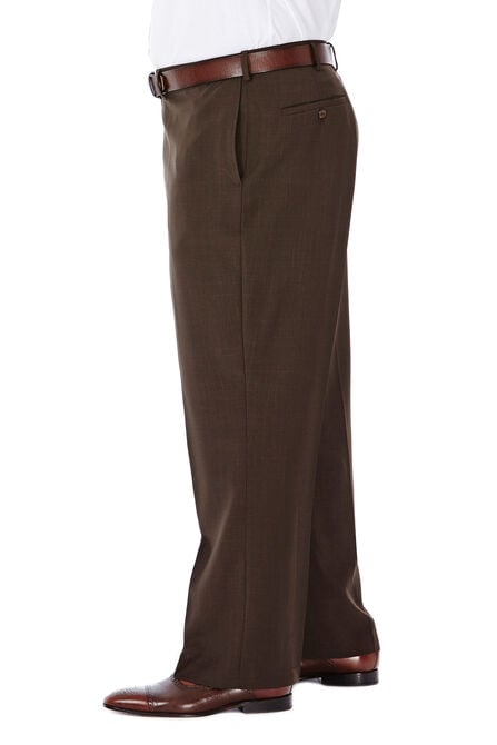 Big &amp; Tall E-CLO&trade; Stria Dress Pant, Brown view# 2