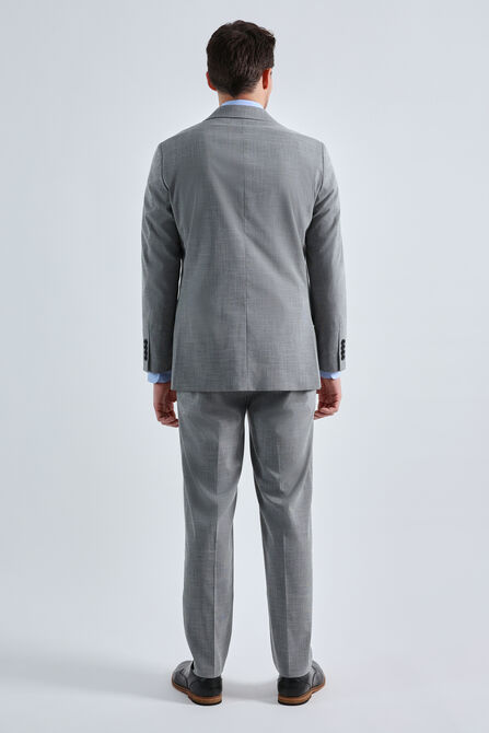 J.M. Haggar Micro Houndstooth Suit Jacket, Med Grey view# 4