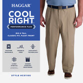 Big &amp; Tall Cool Right&reg; Performance Flex Pant, Midnight view# 5