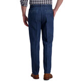 No Iron Denim Pull On Pant, Medium Blue view# 3