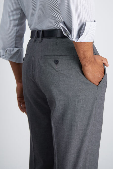 J.M. Haggar Dress Pant - Sharkskin, Med Grey view# 5