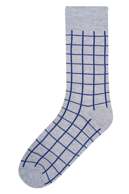 Grid Socks , Graphite view# 1