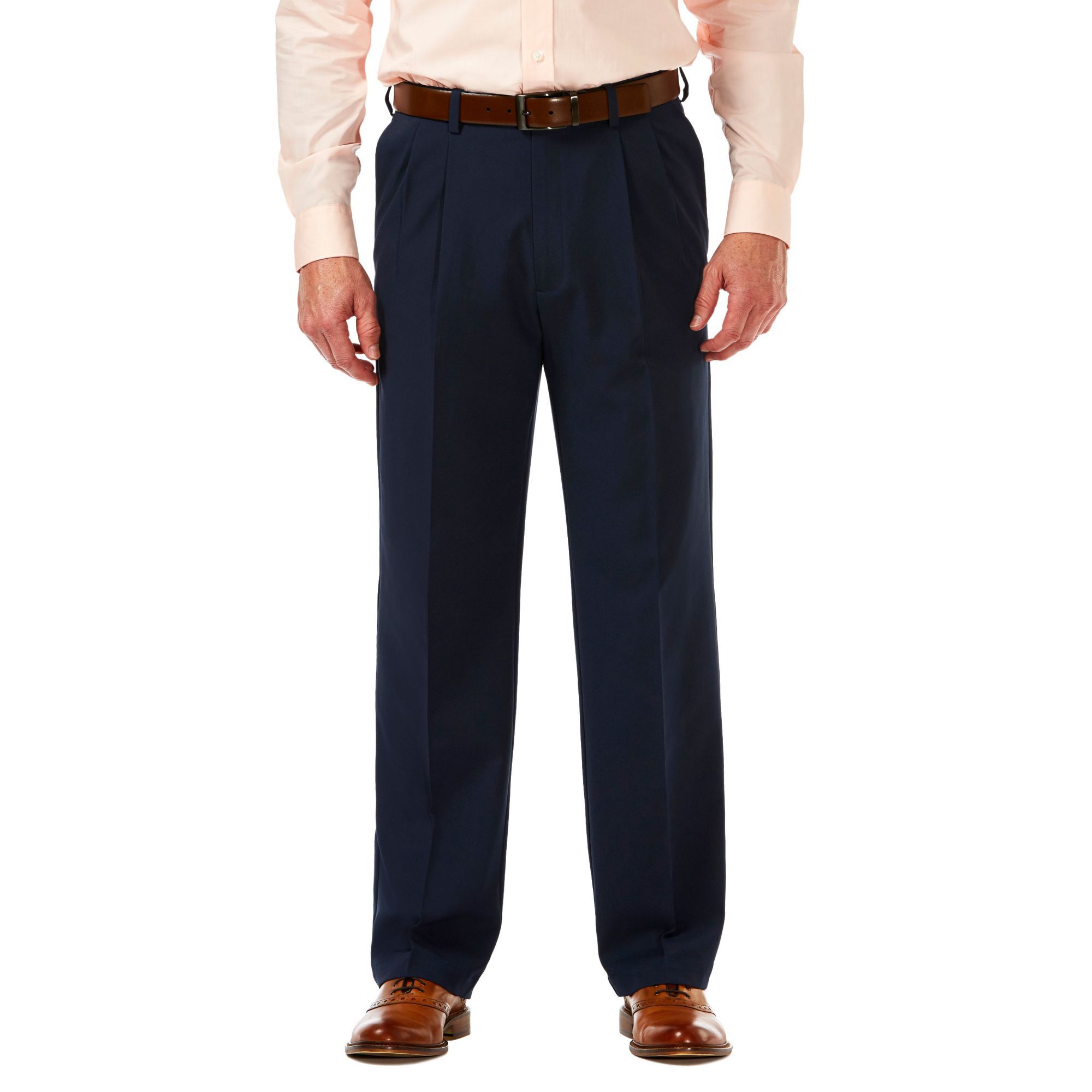 Haggar Cool 18 Mens Dress Pants Classic Expandable size 34 36 NEW