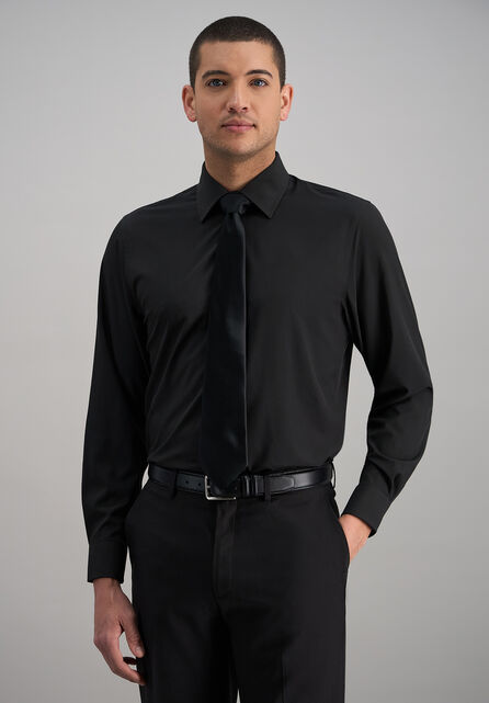 Smart Wash&reg; Dress Shirt - Black, Black