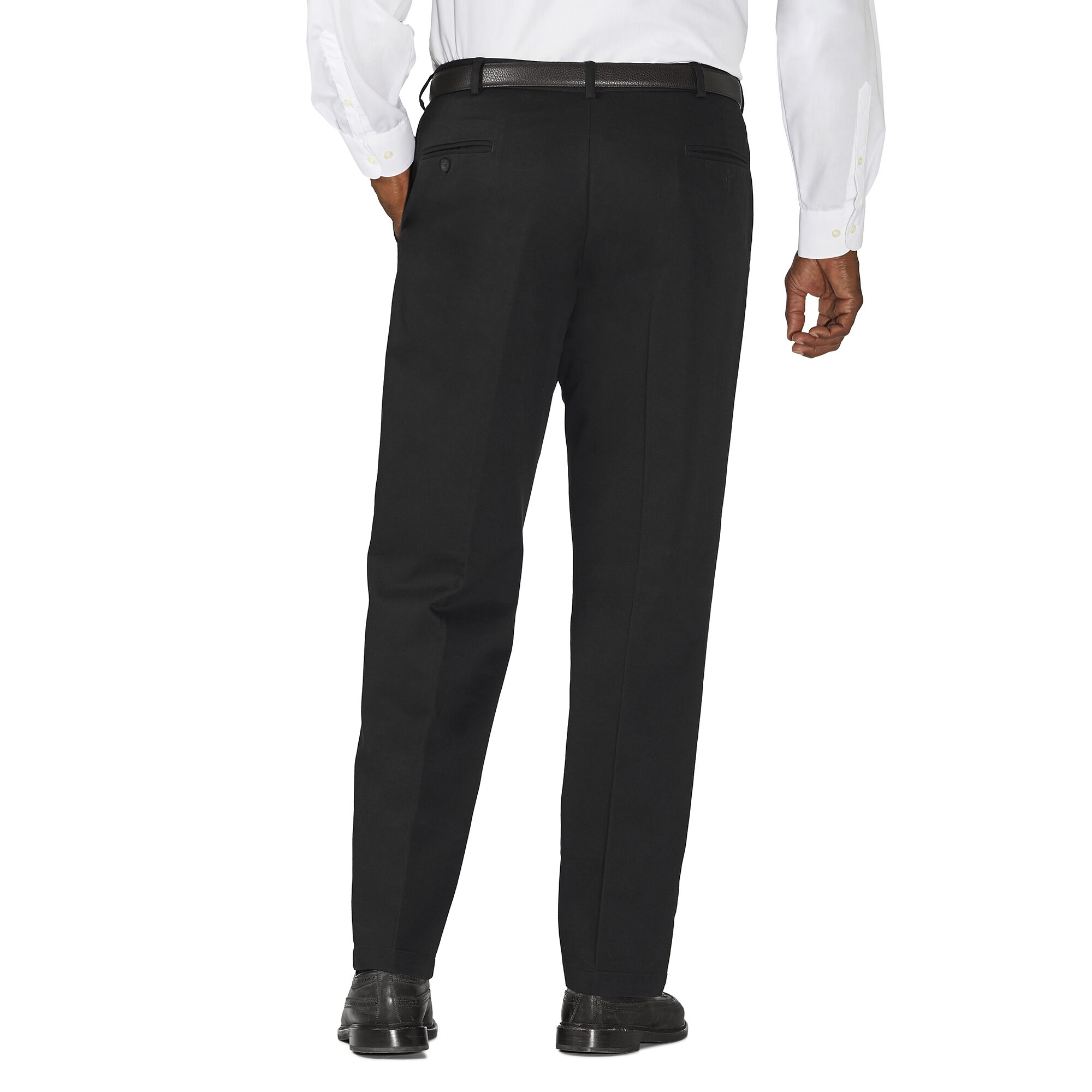 Haggar Mens Big and Tall B&t Premium Comfort Khaki Flat Front Classic Fit Pant