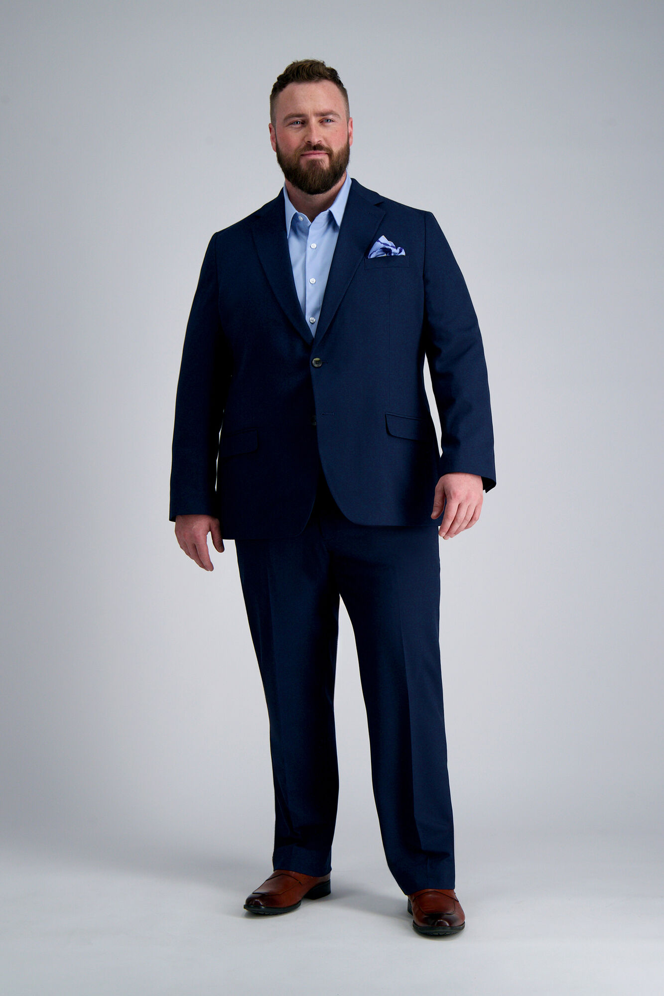 J.M. Haggar Big & Tall Suit Jacket Blue (HZ97182 Clothing Suits) photo