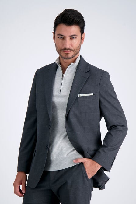 J.M. Haggar Windowpane Suit Jacket,  view# 2