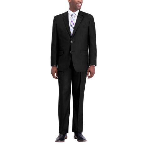 J.M. Haggar Texture Weave Suit Jacket, Black