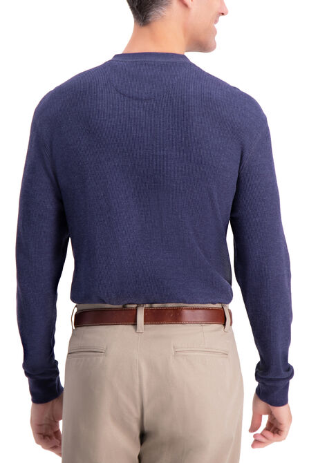 Thermal Henley, Navy Htr view# 2