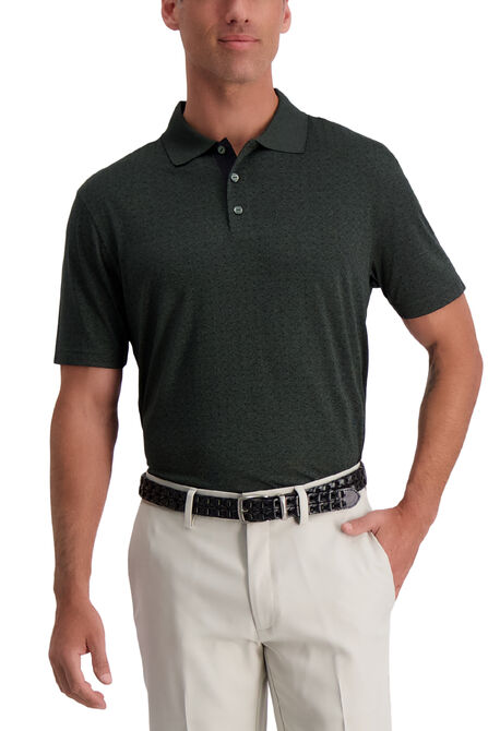 Marled Dot Polo, Spruce Marl view# 1
