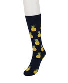 Pineapple Socks, Navy view# 1