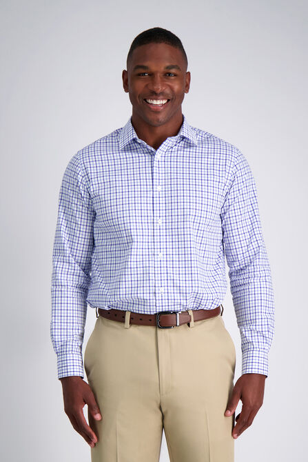 Premium Comfort Dress Shirt - Blue Check | T-Shirts