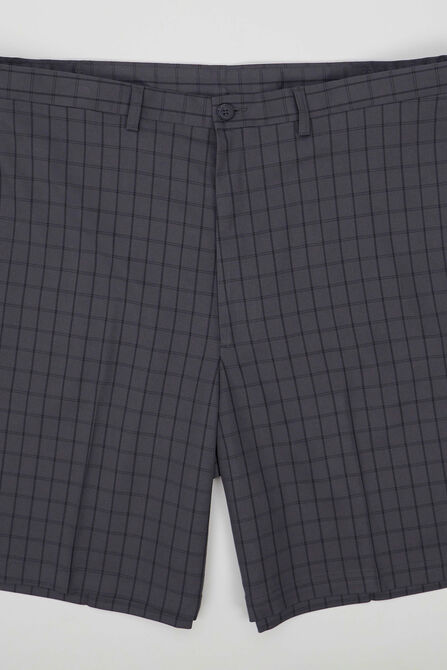 Big &amp; Tall Cool 18&reg; Pro Graphic Windowpane Short , Graphite view# 5