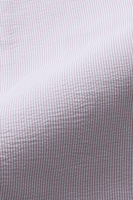 Short Sleeve Seersucker Camp Shirt, Pink view# 5