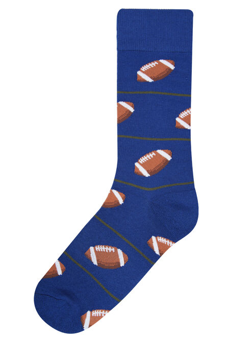 Football Socks, Navy view# 1