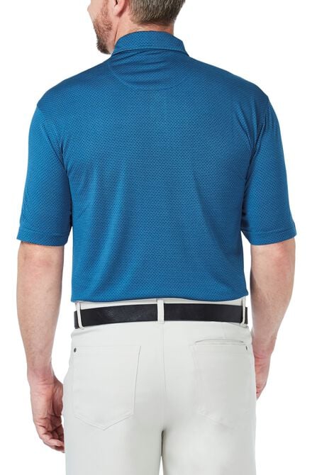 Cool 18&reg; Textured Solid Polo, Silver view# 2