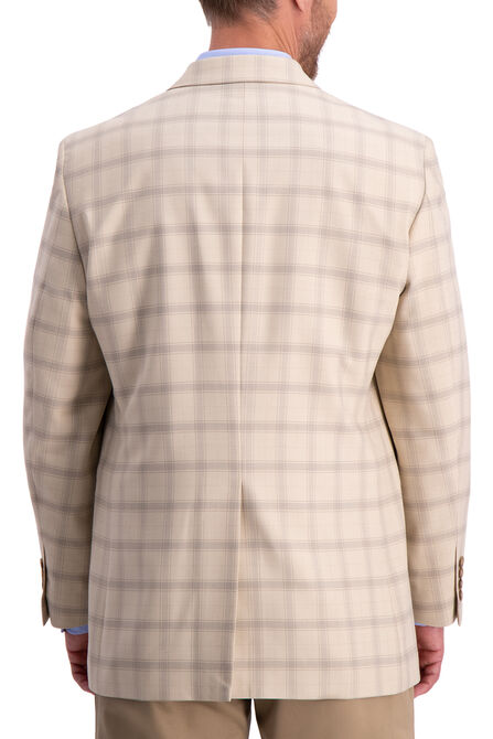 Khaki Windowpane Sport Coat , Medium Beige view# 3