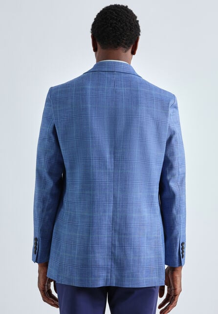 J.M. Haggar&trade; Plaid Windowpane Sport Coat, Lt Stonewash