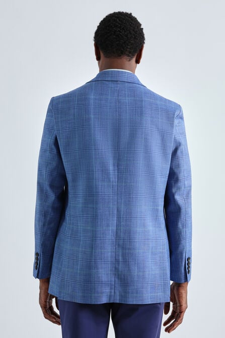 J.M. Haggar&trade; Plaid Windowpane Sport Coat, Lt Stonewash view# 2
