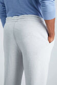 Textured Fleece Jogger Sweatpant, Light Grey view# 6