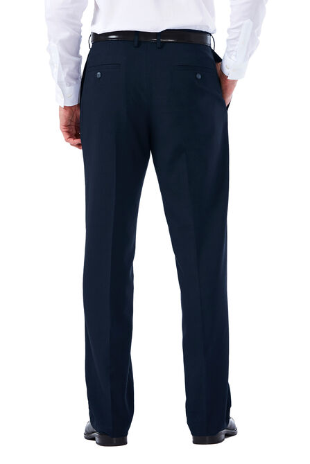 Big &amp; Tall E-CLO&trade; Tonal Plaid Dress Pant, Navy view# 3