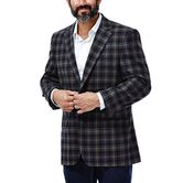 Tartan Plaid Sport Coat, Chocolate view# 2