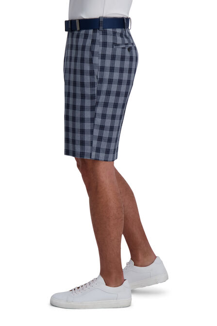 Cool 18&reg; Pro Windowpane Plaid Short, Light Grey view# 3