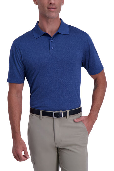 Marled Dot Polo,  Blue Marl view# 1