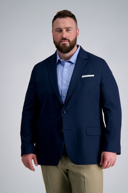 The Active Series&trade; Big &amp; Tall Stretch Gabardine Sport Coat, Indigo view# 1